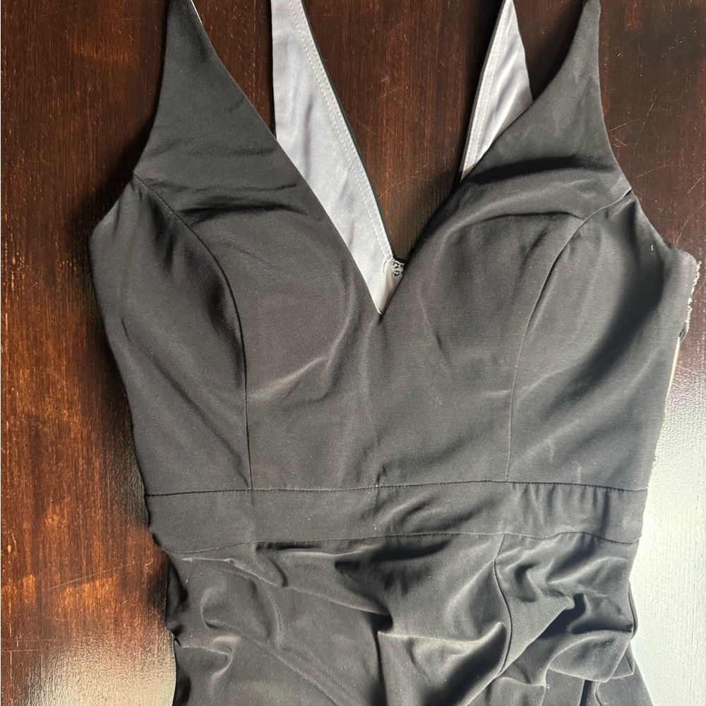 Xscape Elegant Black and Silver Attire